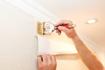 Pose de papier peint à Entraigues — revêtements muraux et toiles de verre